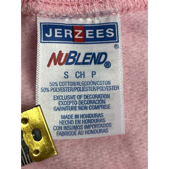 Jerzees Let It Snow Pink Christmas Sweater Crewneck Size S Barbiecore Holidays - Picture 6 of 8